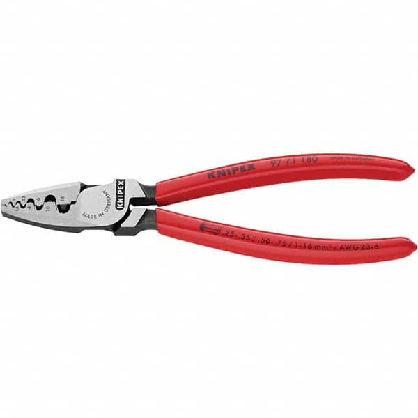 Knipex - Crimpers Type: Crimping Pliers Style: Crimping Pliers for End Sleeves (Ferrules) - USA Tool & Supply