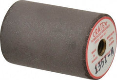 Cratex - 1" Max Diam x 1-1/2" Long, Cylinder, Rubberized Point - Medium Grade, Silicon Carbide, 1/4" Arbor Hole, Unmounted - USA Tool & Supply
