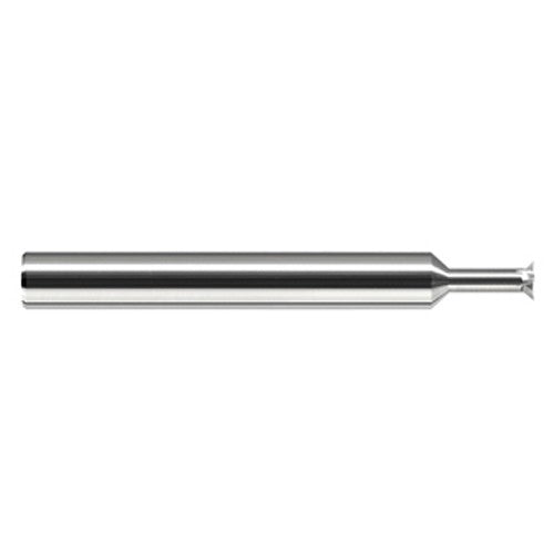 Chamfer Cutters - 0.5000″ (1/2″) Head Diameter × 0.0880″ LOC × 0.5000″ (1/2″) Neck Length × 45° per side Carbide Back Chamfer Cutter, 6 Flutes - Exact Industrial Supply