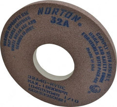 Norton - 14" Diam x 5" Hole x 1" Thick, K Hardness, 46 Grit Surface Grinding Wheel - Aluminum Oxide, Type 1, Coarse Grade, 1,800 Max RPM, Vitrified Bond, No Recess - USA Tool & Supply