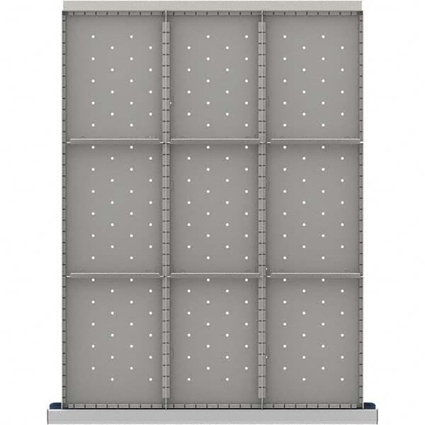 LISTA - 9-Compartment Drawer Divider Layout for 3.15" High Drawers - USA Tool & Supply
