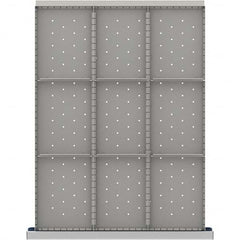 LISTA - 9-Compartment Drawer Divider Layout for 3.15" High Drawers - USA Tool & Supply
