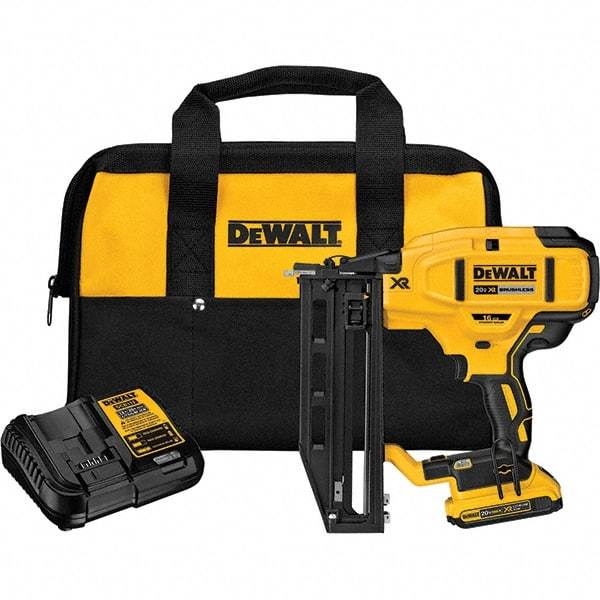 DeWALT - Cordless Nailers Fastener Type: Finish Nailer Kit Nail Length (Inch): 1-1/4 - 2-1/2 - USA Tool & Supply