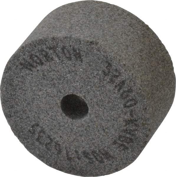 Norton - 60 Grit Aluminum Oxide Type 5 Internal Grinding Wheel - 2" Diam x 3/8" Hole x 1" Thick, 16,235 Max RPM, Type 5 Medium Grade, K Hardness, Vitrified Bond, No Recess - USA Tool & Supply