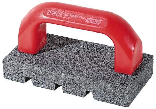 Norton - 20 Grit Silicon Carbide Rectangular Roughing Stone - Very Coarse Grade, 3-1/2" Wide x 8" Long x 1-1/2" Thick - USA Tool & Supply