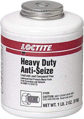 Loctite - 1.2 Lb Brush Top Anti-Seize Lubricant - Graphite, 2,400°F, Black - USA Tool & Supply