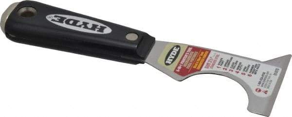 Hyde Tools - 2-1/2" Wide Stainless Steel Taping Knife - Stiff, Nylon Handle, 7.3" OAL - USA Tool & Supply