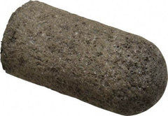 Norton - Type 18R, 1-1/2" Max Diam, 3" Head Thickness, 24 Grit Round Tip Plug - Aluminum Oxide, Very Coarse Grade, 3/8-24 Shank Thread - USA Tool & Supply