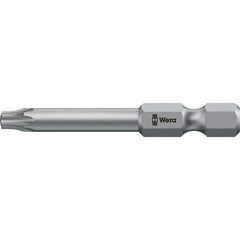 Wera - 6mm Drive IPR3 Tamperproof Torx Screwdriver Bit - 50mm OAL, Power Bit - USA Tool & Supply