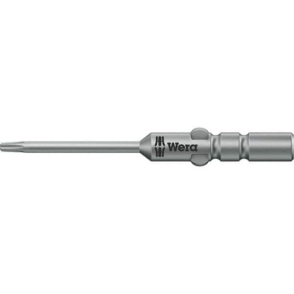 Wera - 4mm Drive IPR1 Tamperproof Torx Screwdriver Bit - 60mm OAL, Power Bit - USA Tool & Supply