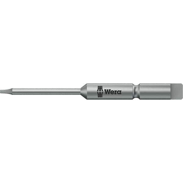 Wera - 4mm Drive IPR1 Tamperproof Torx Screwdriver Bit - 44mm OAL, Power Bit - USA Tool & Supply