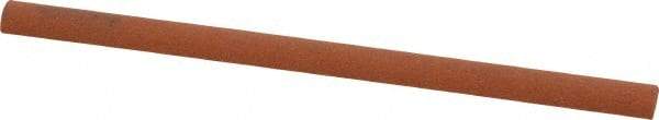 Norton - 4" Long x 1/4" Diam Aluminum Oxide Sharpening Stone - Half Round, Fine Grade - USA Tool & Supply