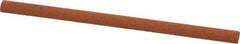 Norton - 4" Long x 1/4" Diam Aluminum Oxide Sharpening Stone - Half Round, Fine Grade - USA Tool & Supply