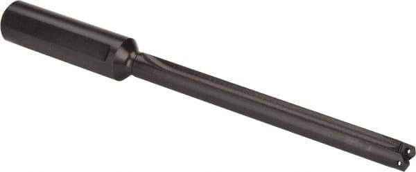 Allied Machine and Engineering - Series Z, 7/16 to 1/2" Diam, 3/4" Diam Straight Shank with Flange, Straight Flute Spade Drill - 4-3/8" Max Depth, 5-5/8" Body Length, 7-9/16" OAL, Extended Length, Through Coolant - USA Tool & Supply