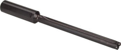 Allied Machine and Engineering - Series Z, 7/16 to 1/2" Diam, 3/4" Diam Straight Shank with Flange, Straight Flute Spade Drill - 4-3/8" Max Depth, 5-5/8" Body Length, 7-9/16" OAL, Extended Length, Through Coolant - USA Tool & Supply