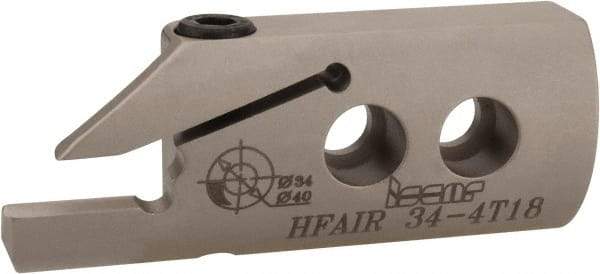 Iscar - 4mm Groove Width, 18mm Max Depth of Cut, Right Hand Cut, HFAI Indexable Grooving Blade - HFPR/L Insert Style, Series Heliface - USA Tool & Supply
