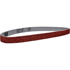 3M - 3/4" Wide x 18" OAL, 60 Grit, Ceramic Abrasive Belt - Ceramic, Coated, YF Weighted Cloth Backing, Series 981F - USA Tool & Supply