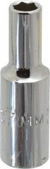 Proto - 3/8" Drive, Deep Hand Socket - 6 Points, 2-1/8" OAL, Chrome Finish - USA Tool & Supply