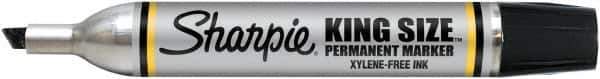 Sharpie - Black Permanent Marker - Chisel Tip, AP Nontoxic Ink - USA Tool & Supply