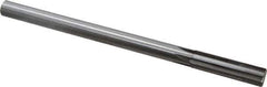 Made in USA - 0.617" Carbide-Tipped 6 Flute Chucking Reamer - Straight Flute, 9/16" Straight Shank, 2-1/4" Flute Length, 9" OAL - USA Tool & Supply