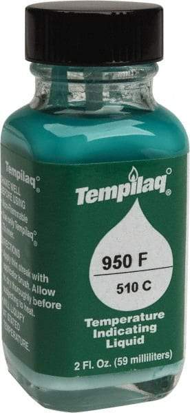 Tempil - 950°F Temp Indicating Liquid - 2 Ounce Container, 510°C - USA Tool & Supply