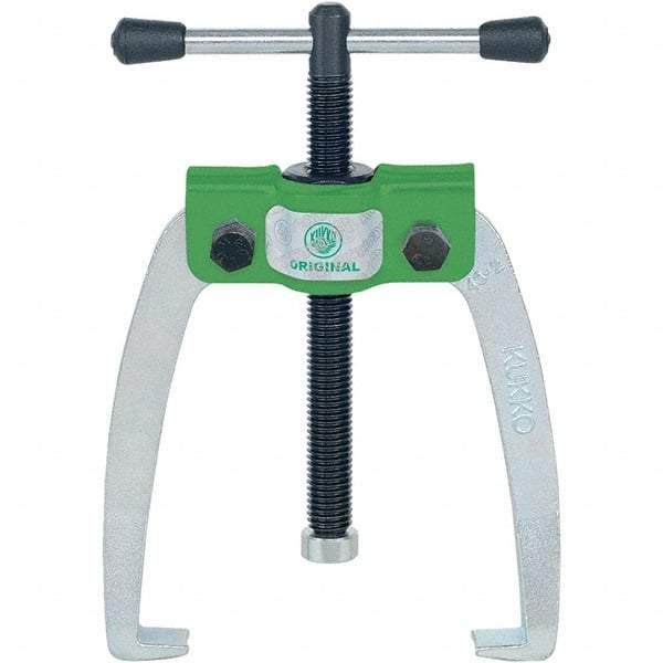 KUKKO - 2 Jaw, 1/4" to 2-3/4" Spread, 1 Ton Capacity, Jaw Puller - 2-3/4" Reach, For Bearings, Gears, Discs - USA Tool & Supply