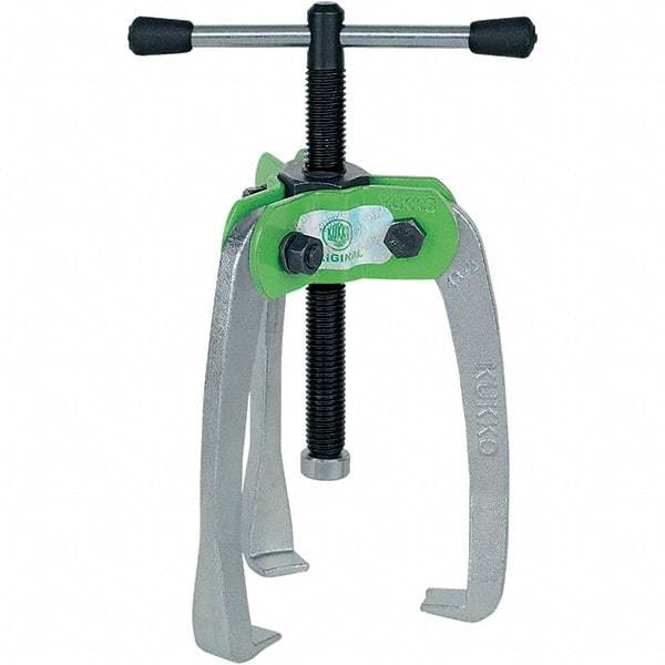 KUKKO - 3 Jaw, 1/4" to 2-3/4" Spread, 1-1/2 Ton Capacity, Jaw Puller - 2-3/4" Reach, For Bearings, Gears, Discs - USA Tool & Supply