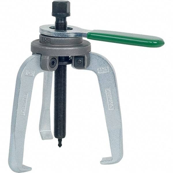 KUKKO - 3 Jaw, 1" to 3-7/8" Spread, 8-1/2 Ton Capacity, Jaw Puller - 3-7/8" Reach, For Bearings, Gears, Discs - USA Tool & Supply