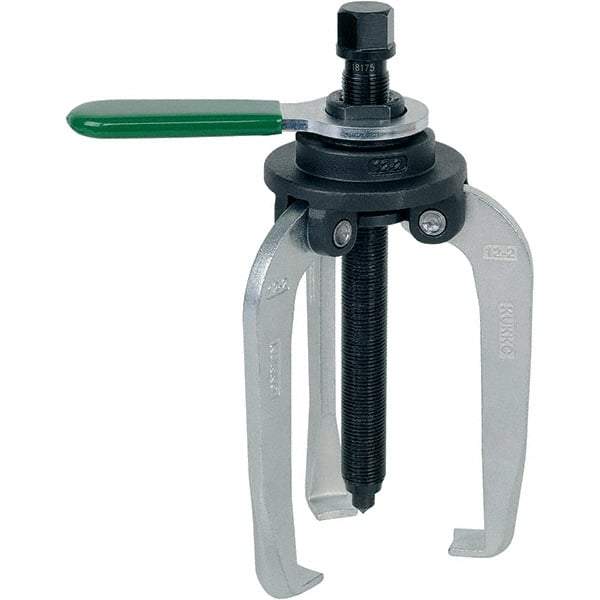 KUKKO - 3 Jaw, 1-1/2" to 5-7/8" Spread, 9-1/2 Ton Capacity, Jaw Puller - 5-7/8" Reach, For Bearings, Gears, Discs - USA Tool & Supply