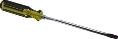 Stanley - Standard Slotted Screwdriver - Round Shank, Acetate Handle - USA Tool & Supply