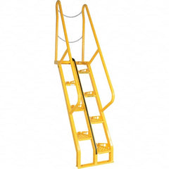 Vestil - 102-7/16" High 350 Lb Capacity 8 Step Alternating Tread Stair - USA Tool & Supply