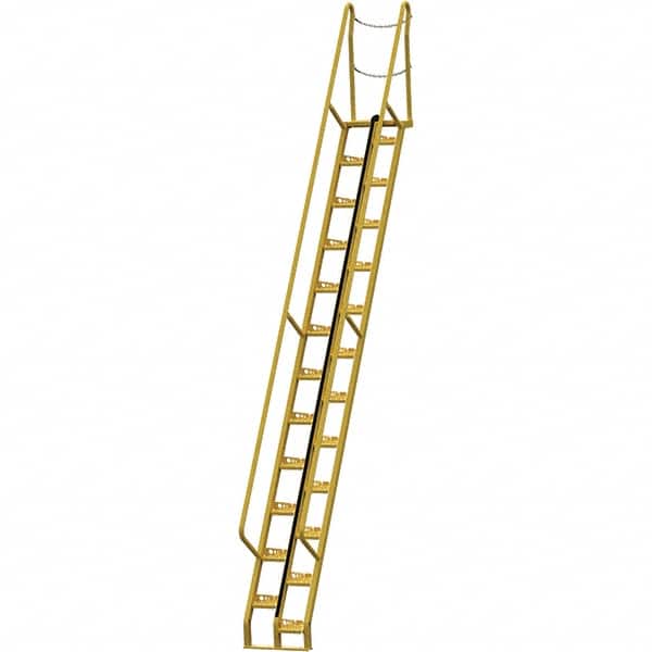 Vestil - 210-3/8" High 350 Lb Capacity 24 Step Alternating Tread Stair - USA Tool & Supply