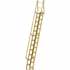 Vestil - 210-3/8" High 350 Lb Capacity 24 Step Alternating Tread Stair - USA Tool & Supply