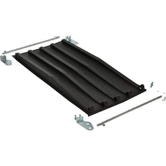 Vestil - Blue Polypropylene Self-Dumping Hopper Poly Lid - Use with Dumpers - USA Tool & Supply