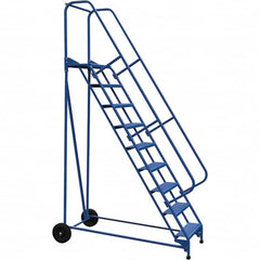 Vestil - 120" High 350 Lb Capacity 9 Step Ladder - USA Tool & Supply