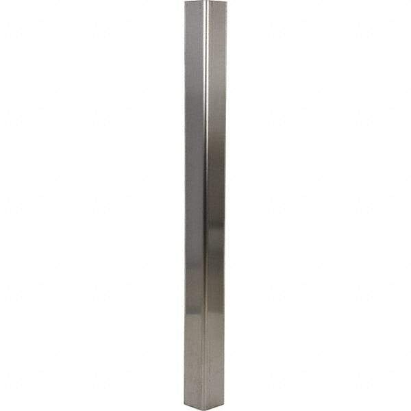 Vestil - 3-1/2" Long, Steel Corner Guard - Silver - USA Tool & Supply