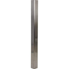 Vestil - 3-1/2" Long, Steel Corner Guard - Silver - USA Tool & Supply