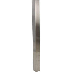 Vestil - 3-1/2" Long, Steel Corner Guard - Silver - USA Tool & Supply