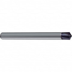 Guhring - 8mm Diam 4 Flute Single End Solid Carbide Chamfer Mill - USA Tool & Supply