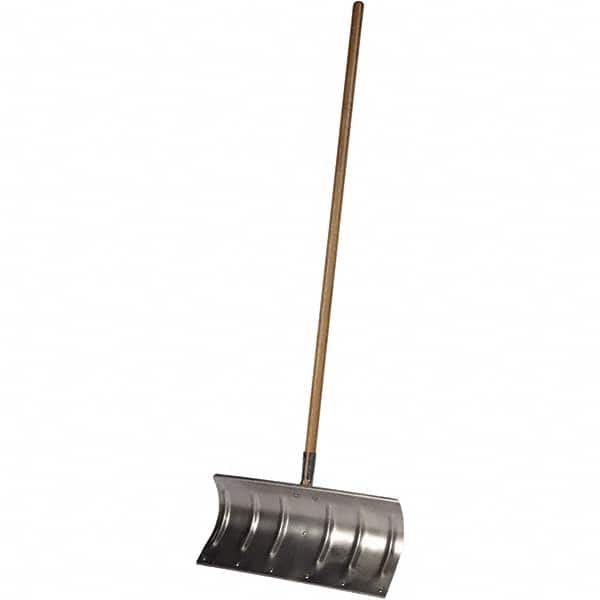 20″ Aluminum Snow Shovel 56″ Straight Wood Handle