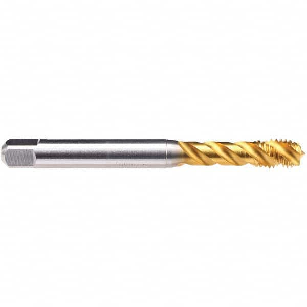 Emuge - M8x1.25 Metric 0 Flute D5 2-3 P Spiral Flute Tap - USA Tool & Supply