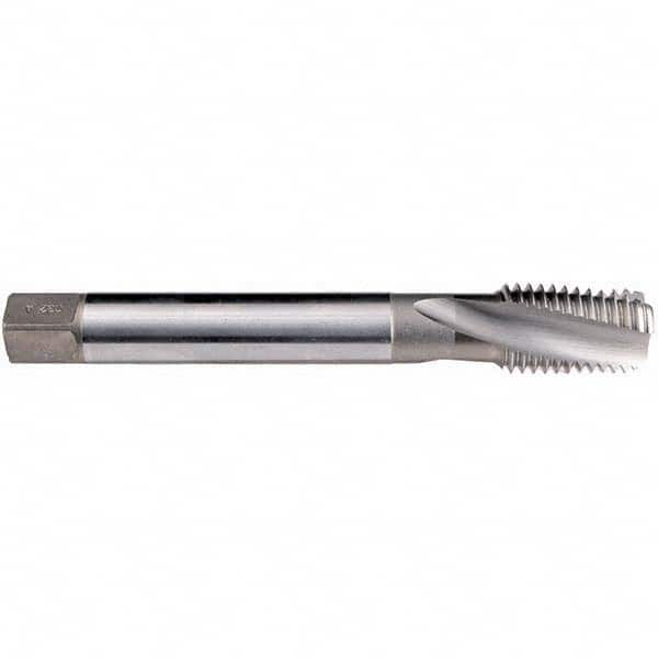 Emuge - 1/4-19 G(BSP) TiN Finish Cobalt 3 Flute British Standard Pipe Tap - USA Tool & Supply