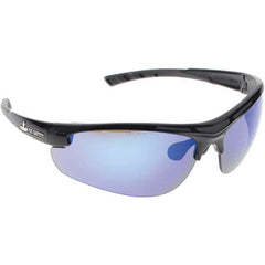 MCR Safety - Blue Mirror Lenses, Framed Dual Lens Safety Glasses - USA Tool & Supply