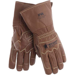 MCR Safety - Arc Flash & Flame Protection Gloves Protection Type: Arc Flash Material Type: Leather or Synthetic Leather - USA Tool & Supply
