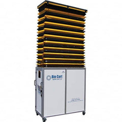 Air-Care - 36" Wide x 36" High x 75" Deep, Air Cleaner Containment Cart - USA Tool & Supply