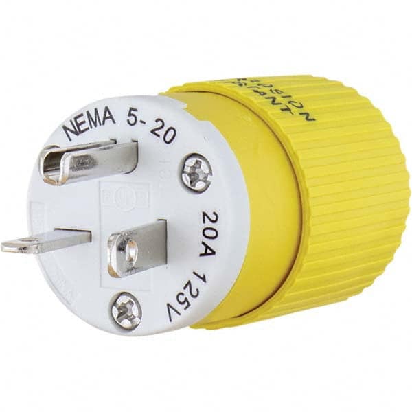Bryant Electric - Straight Blade Plugs & Connectors Connector Type: Plug Grade: Industrial - USA Tool & Supply