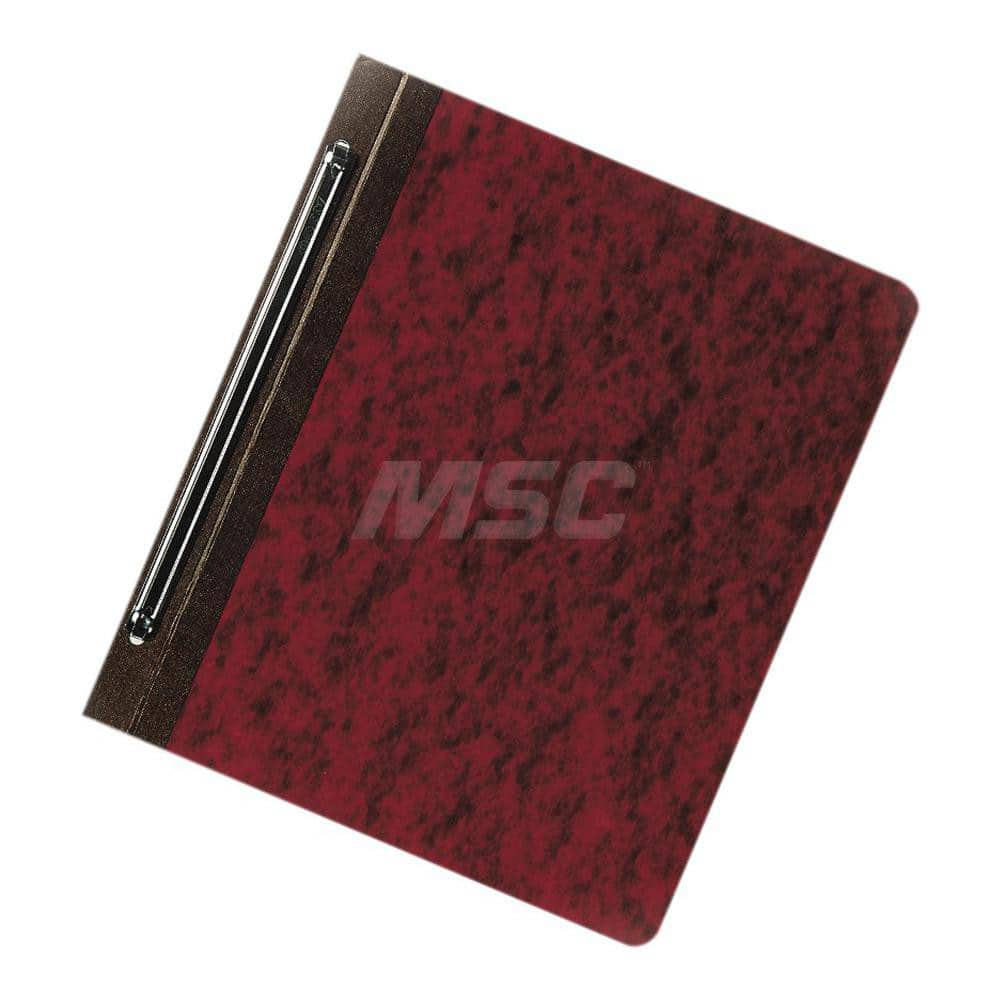 Portfolios, Report Covers & Pocket Binders; Three Hole Report Cover Type: Report Cover; Width (Inch): 8-1/2; Length (Inch): 11; Color: Earth Red; Minimum Order Quantity: Pressboard; Material: Pressboard; Box Quantity: 25; Material: Pressboard