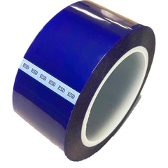 Bertech - Anti-Static Equipment Accessories; Type: ESD Polyester Tape ; Backing Material: Polyester (Film) ; Series: ESDBPT ; Tape Width (Inch): 7.87 ; Tape Length (Feet): 216.00 ; Tape Length (yd): 72.00 - Exact Industrial Supply