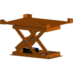Hovair - Lifting Tables; Type: Lift & Rotate ; Lift Style: Scissor ; Style: Pneumatic ; Load Capacity (Lb.): 2000.000 ; Minimum Height (Decimal Inch): 8.0000 ; Lift Height (Inch): 32.5 - Exact Industrial Supply