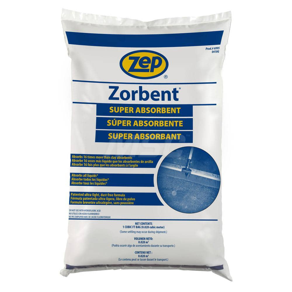 Sorbent: 1 cu ft Bag, Application Absorbs All Liquids: Oils, Water, Acids/Bases All-Purpose Absorbent